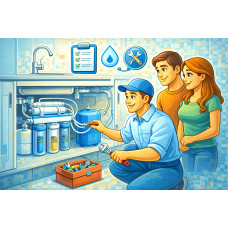 Установка системы очистки воды